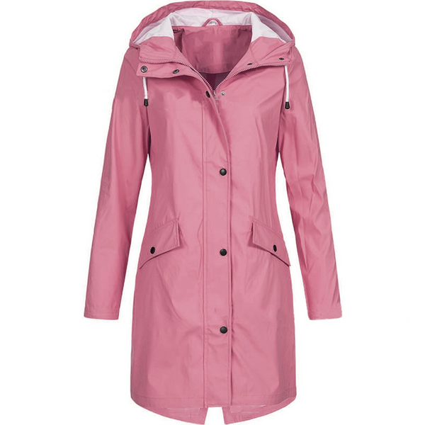 Women's Lightweight Waterproof Hooded Rain Jacket - Windproof & Stylish Outdoor Gear