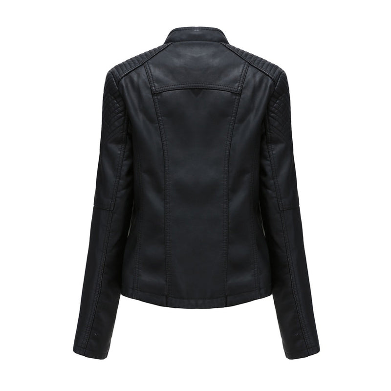 Stylish Women's Motorcycle Jacket - Durable Leather Biker Jacket for Riding & Fashion
