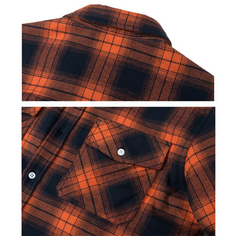 Men's Checked Bomber Jacket with Cozy Warm Lining & Convenient Snap Pockets - Stylish & Comfortable Outerwear for Fall/Winter
