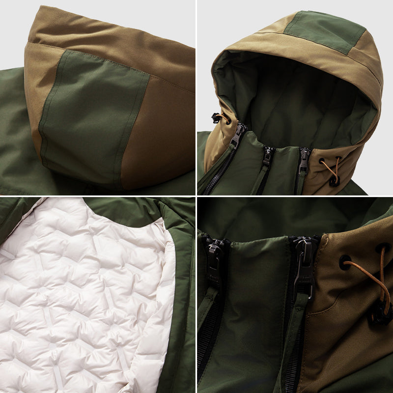 Roberto Russo ColdSnap Men's Down Jacket - Lightweight, Waterproof, Insulated Winter Coat for Ultimate Warmth and Comfort