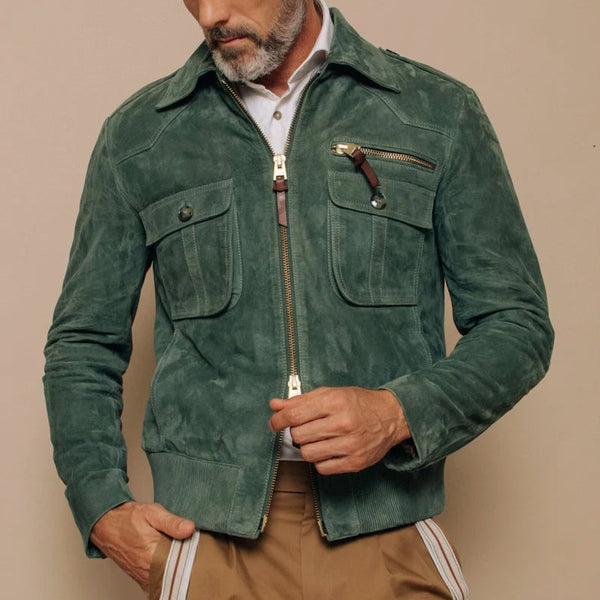 Roberto Russo Montana Men's Suede Jacket - Premium Quality, Stylish Design, Perfect for All Seasons