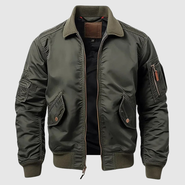 Roberto Russo Men's Urban Bomber Jacket - Stylish Lightweight Outerwear for Casual and Streetwear Fashion