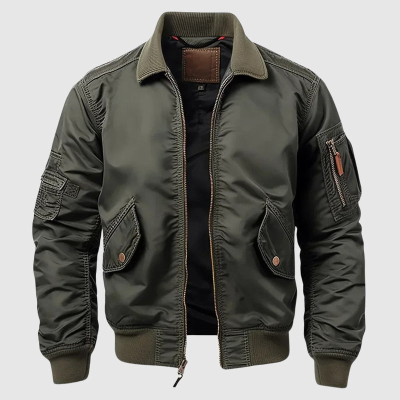 Roberto Russo Men's Urban Bomber Jacket - Stylish Lightweight Outerwear for Casual and Streetwear Fashion