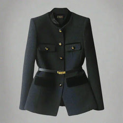 Stylish Women's Wool Coat with Button Closure - Warm & Elegant Outerwear for Fall & Winter