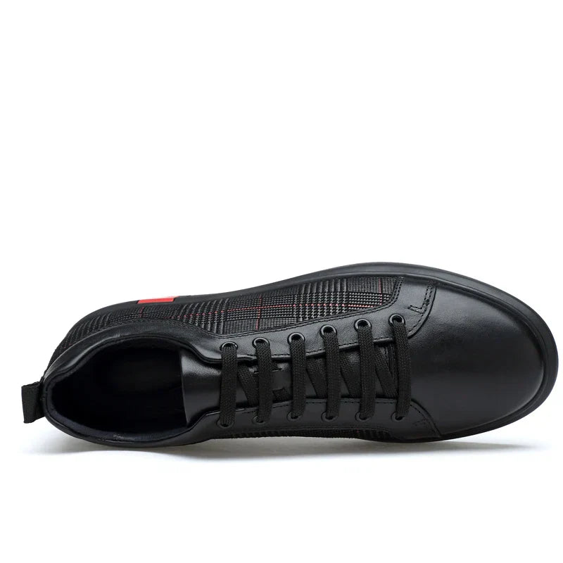 Men's Timeless Italian Leather Sneakers - Classic Style & Comfort