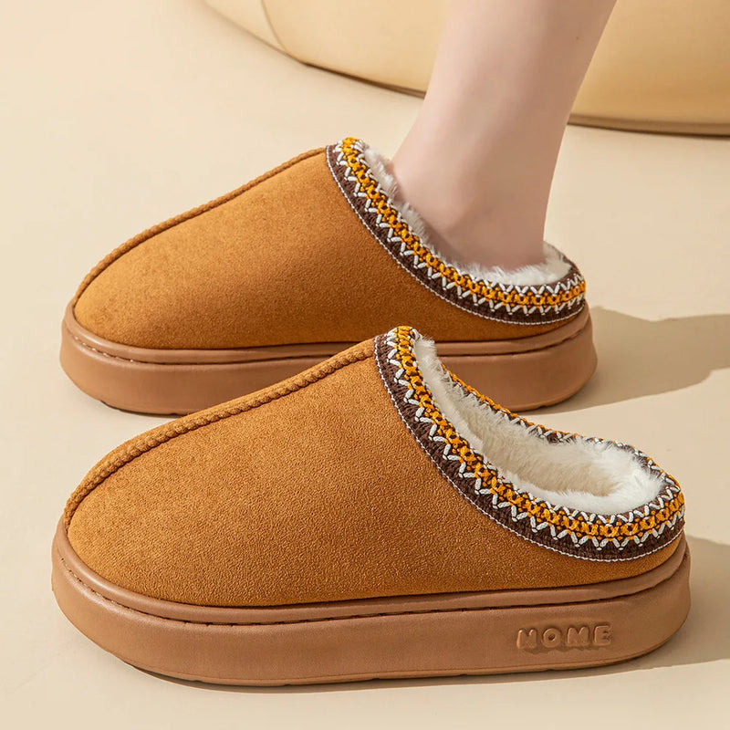 Cozy Women's Winter Indoor Slippers with Plush Soft Lining & Non-Slip Sole for Ultimate Comfort
