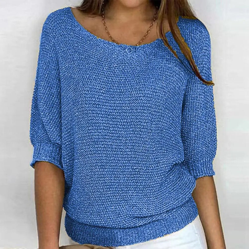 Women's Lightweight Summer Jumper - Breathable Knit Sweater for Warm Weather Fashion