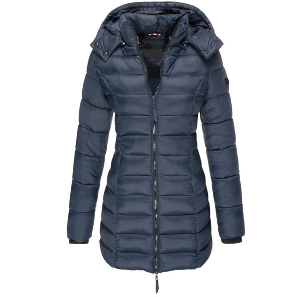 Avencea Women's Luxury Winter Parka Coat | Long Hooded Jacket with Down Filling for Ultimate Warmth and Style