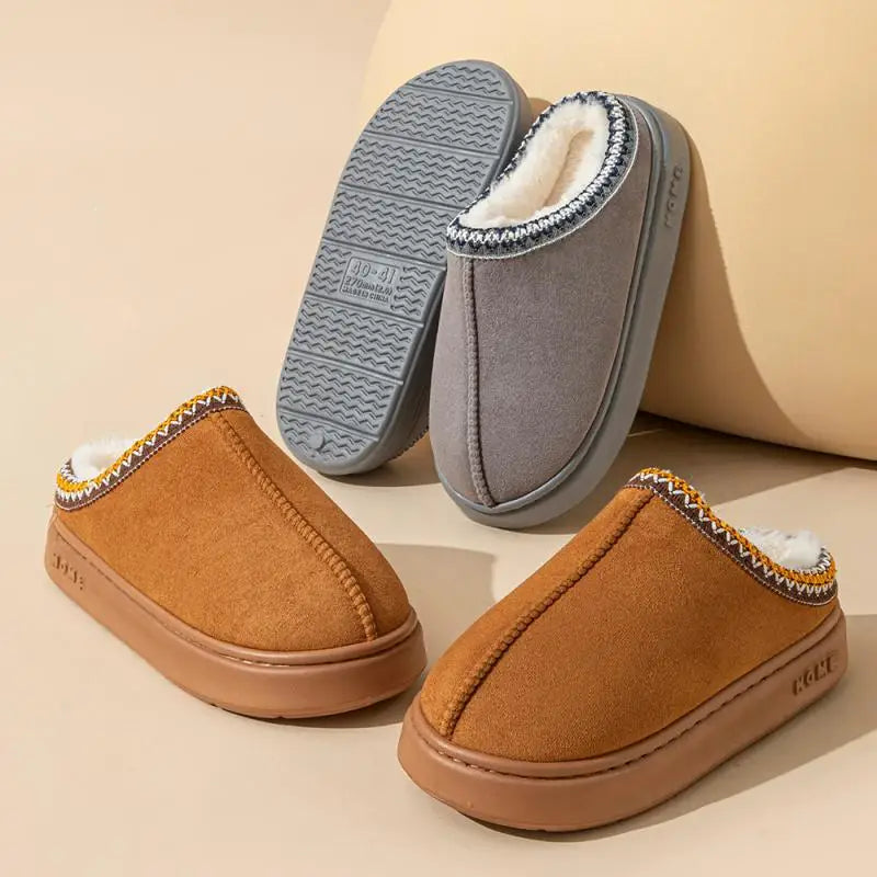 Cozy Women's Winter Indoor Slippers with Plush Soft Lining & Non-Slip Sole for Ultimate Comfort