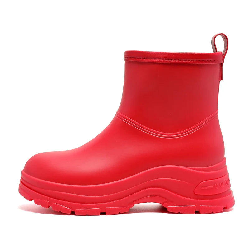 Women's Waterproof Mid-Calf Boots - Slip-Resistant Thick Outsole for Ultimate Comfort and Stability