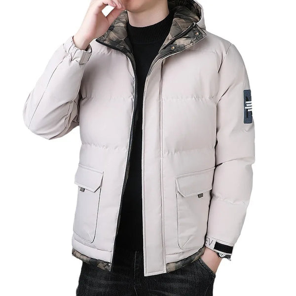 M-5XL Winter Windproof Parkas Men's Jacket Keep Warm Windproof Parkas with Hood Thick Multi-Pocket High-Quality Coat