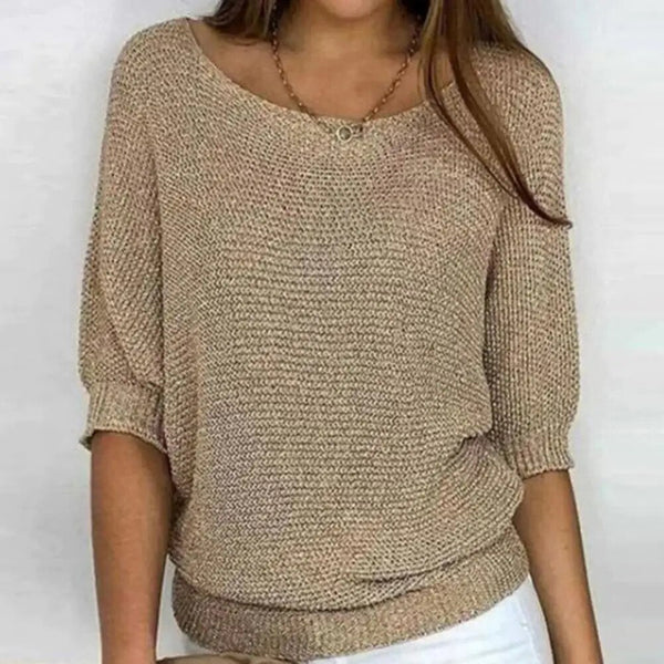 Women's Lightweight Summer Jumper - Breathable Knit Sweater for Warm Weather Fashion