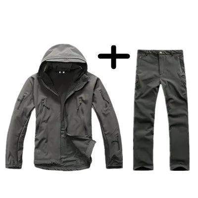 TAD Gear Men's Tactical Softshell Camouflage Jacket Set - Waterproof Windbreaker for Hunting & Outdoor Activities