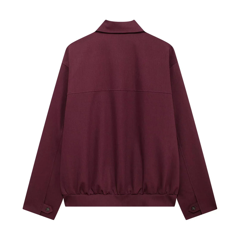 Women's Modern Tailored Cropped Bomber Jacket - Long Sleeve Stylish Outerwear