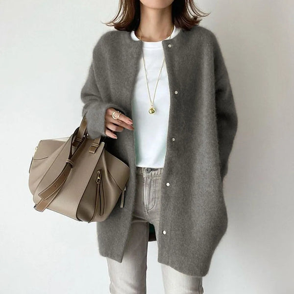 Women's Knitted Cardigan with Button Closure - Cozy & Stylish Knitwear for Every Season