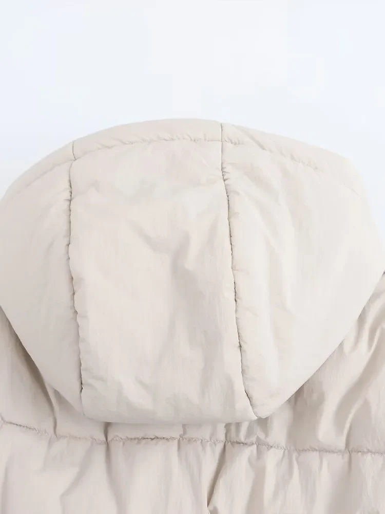 Women's Quilted Puffer Jacket with Hood – Thick & Warm Winter Coat for Ultimate Comfort