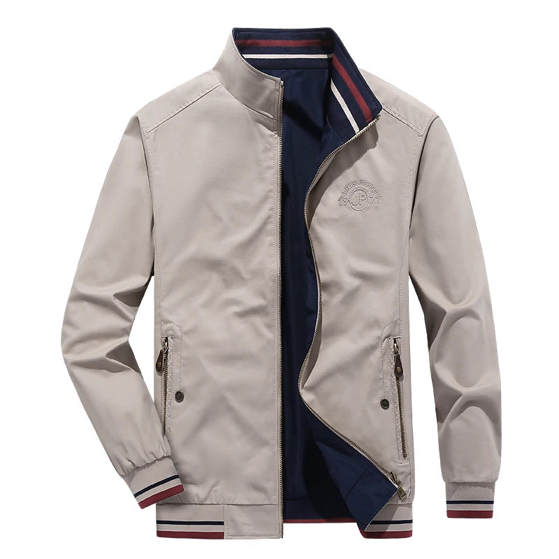 Men's Reversible Windbreaker, Casual Business Slim Jackets, Solid Document Jackets, ChimMens Clothing, High Quality, Fashion