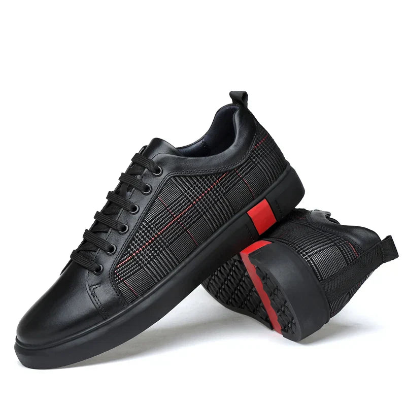Men's Timeless Italian Leather Sneakers - Classic Style & Comfort