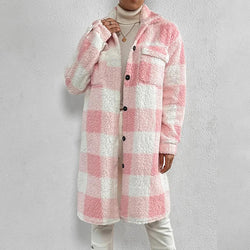 Giovana Women's Plaid Jacket with Cozy Polar Fleece Lining - Stylish & Warm Outerwear