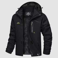 Men's Water-Repellent Winter Ski Jacket with Fleece Lining - Insulated, Breathable, and Stylish Outerwear for Cold Weather Adventures