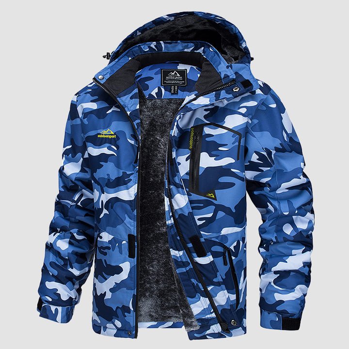 Men's Water-Repellent Winter Ski Jacket with Fleece Lining - Insulated, Breathable, and Stylish Outerwear for Cold Weather Adventures