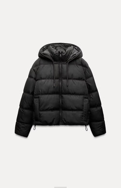 Women's Casual Quilted Hooded Puffer Jacket - Warm Insulated Winter Coat