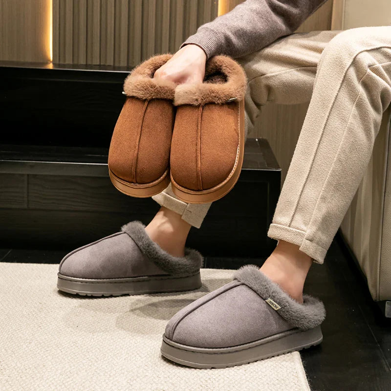 Cozy Women's Indoor Plush Slippers with Warm Lining & Non-Slip Sole for Ultimate Comfort