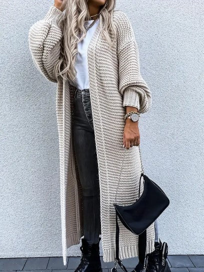 Women's Long Sleeve Knitted Cardigan - Cozy, Stylish Knitwear for All Seasons