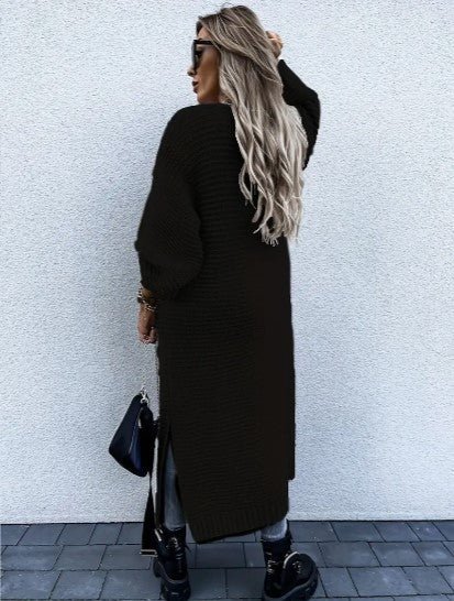 Women's Long Sleeve Knitted Cardigan - Cozy, Stylish Knitwear for All Seasons