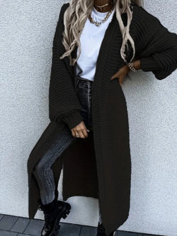 Women's Long Sleeve Knitted Cardigan - Cozy, Stylish Knitwear for All Seasons