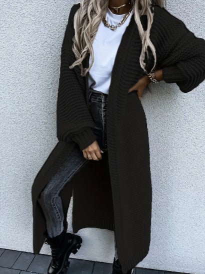 Women's Long Sleeve Knitted Cardigan - Cozy, Stylish Knitwear for All Seasons