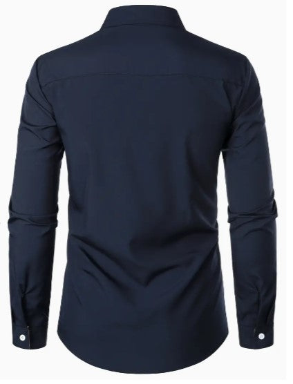 Men's Breathable Long Sleeve Casual Shirt - Lightweight, Comfortable, Perfect for All Seasons