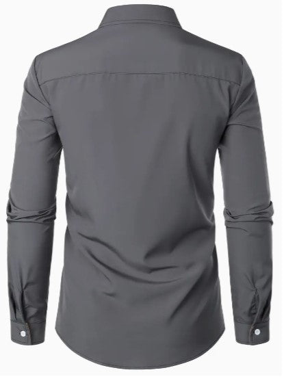 Men's Breathable Long Sleeve Casual Shirt - Lightweight, Comfortable, Perfect for All Seasons