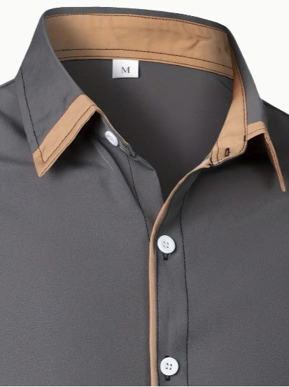 Men's Breathable Long Sleeve Casual Shirt - Lightweight, Comfortable, Perfect for All Seasons