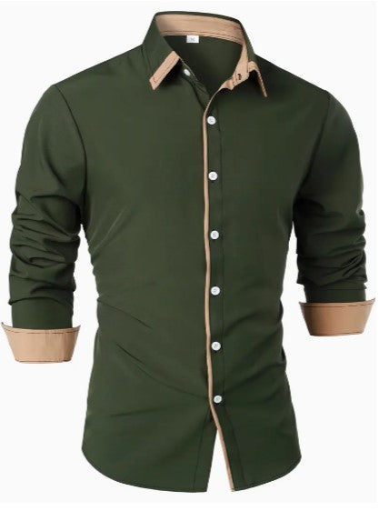 Men's Breathable Long Sleeve Casual Shirt - Lightweight, Comfortable, Perfect for All Seasons