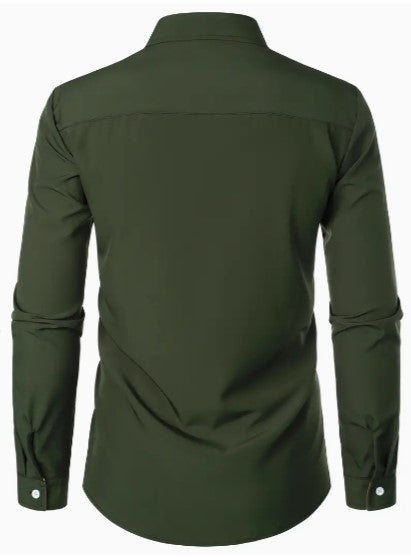 Men's Breathable Long Sleeve Casual Shirt - Lightweight, Comfortable, Perfect for All Seasons