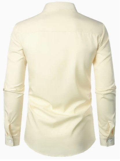 Men's Breathable Long Sleeve Casual Shirt - Lightweight, Comfortable, Perfect for All Seasons