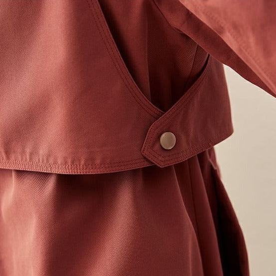 Avencea Elegance Women's Red Hooded Jacket - Stylish & Comfortable Outerwear for All Seasons
