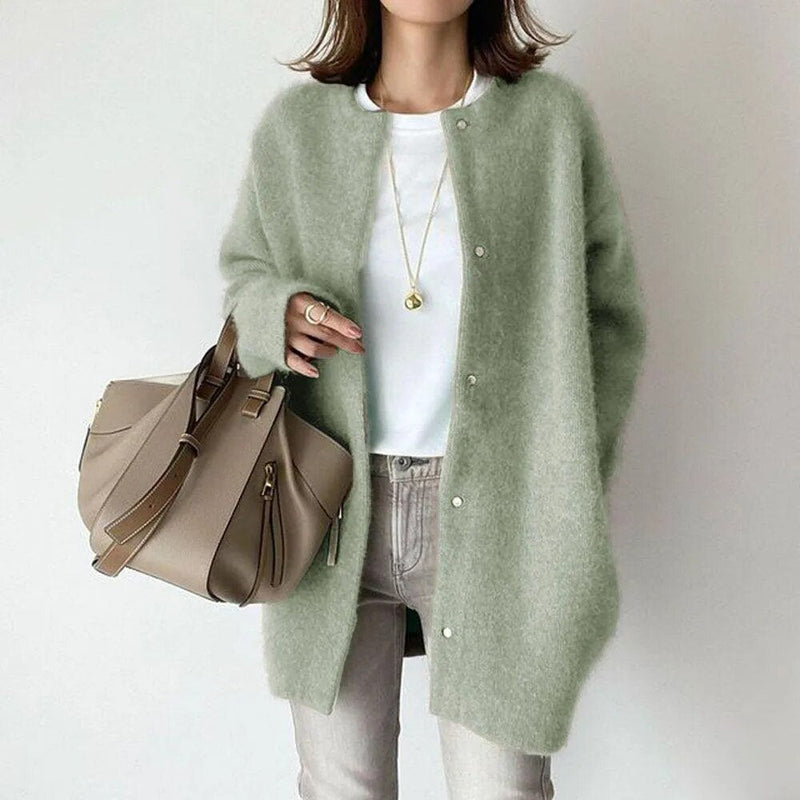 Women's Knitted Cardigan with Button Closure - Cozy & Stylish Knitwear for Every Season