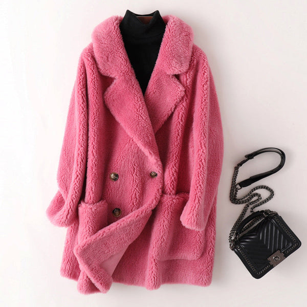 Sofia Amoretti Isernia Women's Shearling Coat - Luxurious Warmth & Style for Fall/Winter