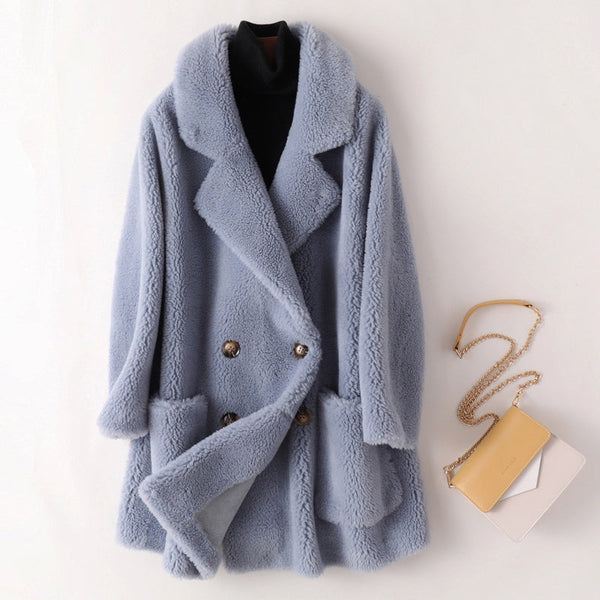 Sofia Amoretti Isernia Women's Shearling Coat - Luxurious Warmth & Style for Fall/Winter