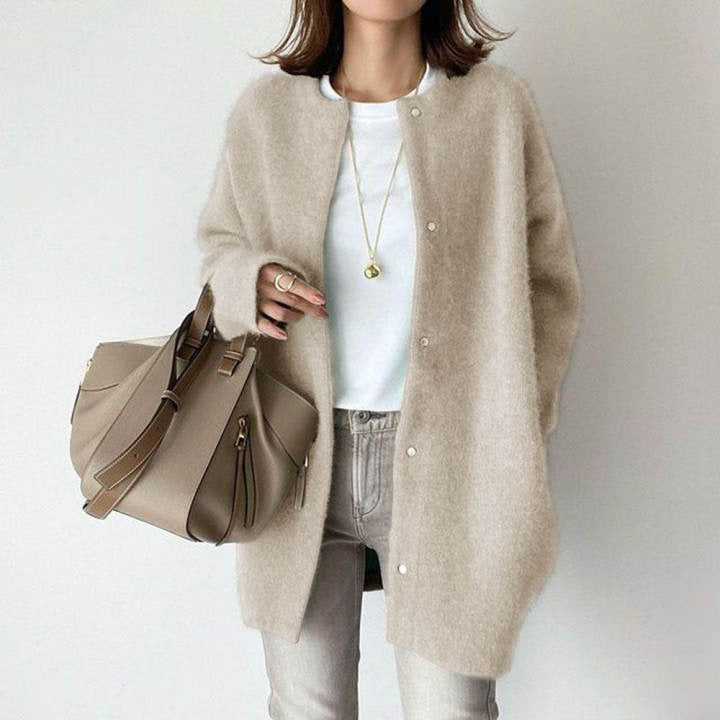 Sofia Amoretti Luxe Wool Cardigan for Women - Cozy, Stylish & Warm Knit Sweater