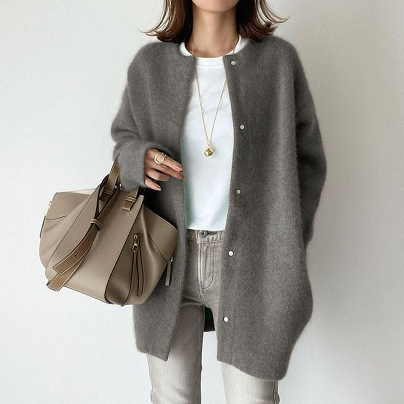 Sofia Amoretti Luxe Wool Cardigan for Women - Cozy, Stylish & Warm Knit Sweater