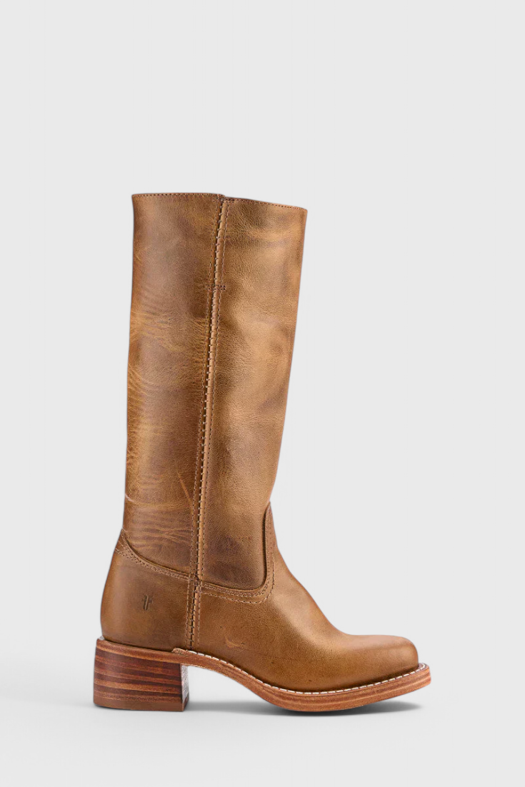 Stylish Women's Knee High Boots with Stacked Heel & Classic Round Toe - Perfect for Every Occasion