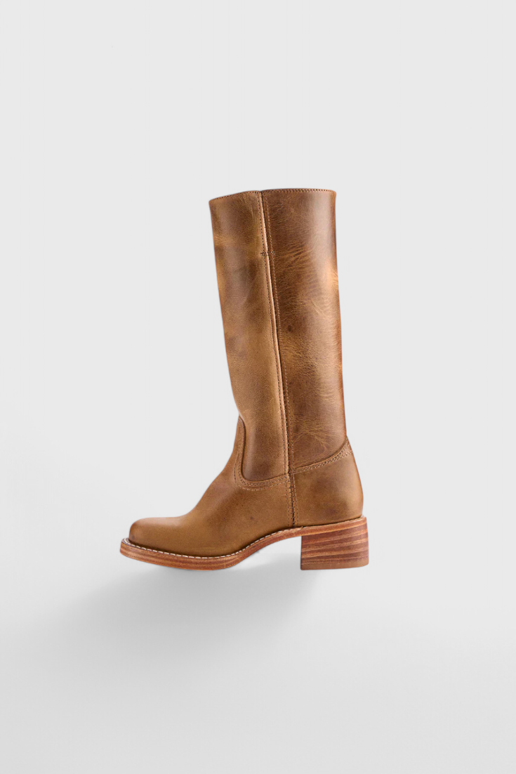 Stylish Women's Knee High Boots with Stacked Heel & Classic Round Toe - Perfect for Every Occasion