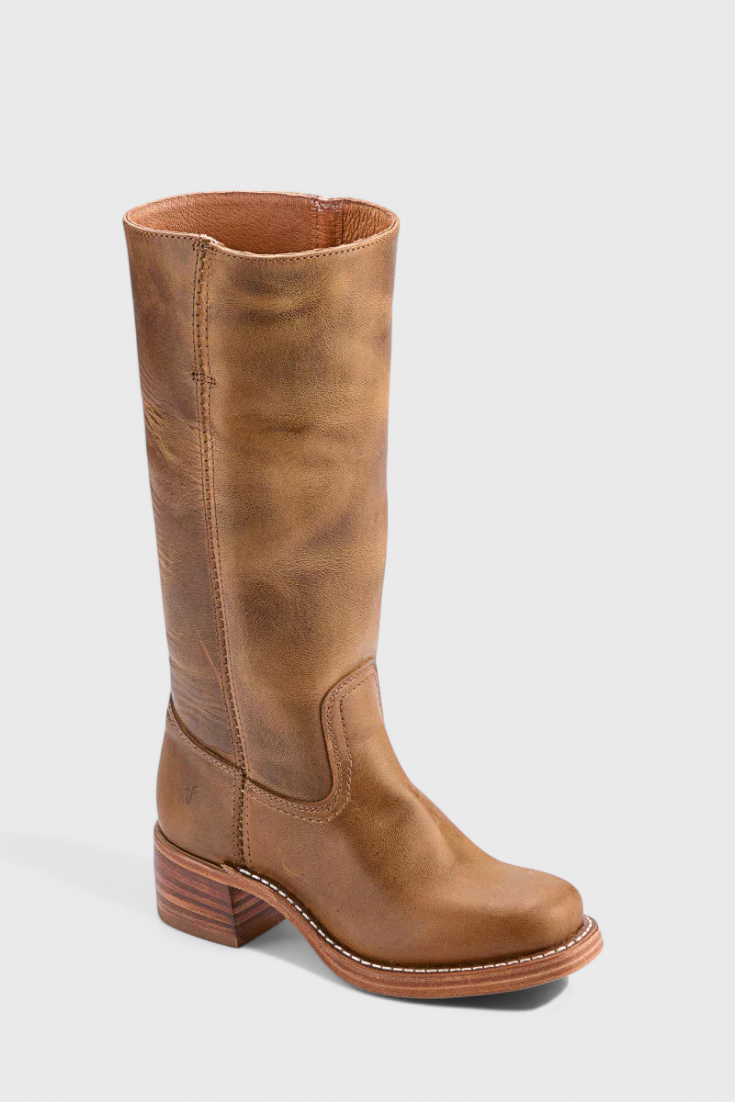 Stylish Women's Knee High Boots with Stacked Heel & Classic Round Toe - Perfect for Every Occasion