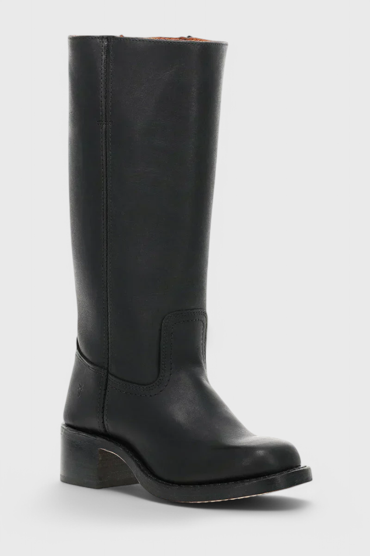 Stylish Women's Knee High Boots with Stacked Heel & Classic Round Toe - Perfect for Every Occasion