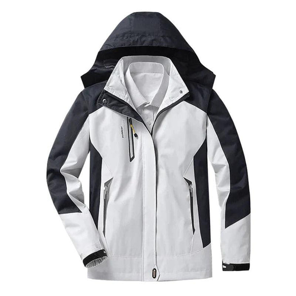 Women's Waterproof Windbreaker Jacket with Sporty Hood, Lightweight & Breathable Outdoor Jacket for Active Lifestyle