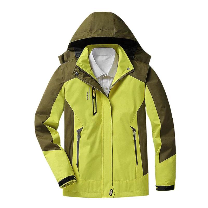Women's Waterproof Windbreaker Jacket with Sporty Hood, Lightweight & Breathable Outdoor Jacket for Active Lifestyle