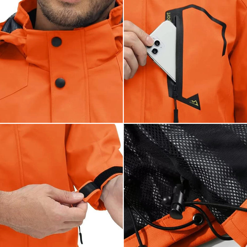 TerrainShield Waterproof Jacket - Lightweight, Breathable & Durable Outdoor Raincoat for All Weather Conditions